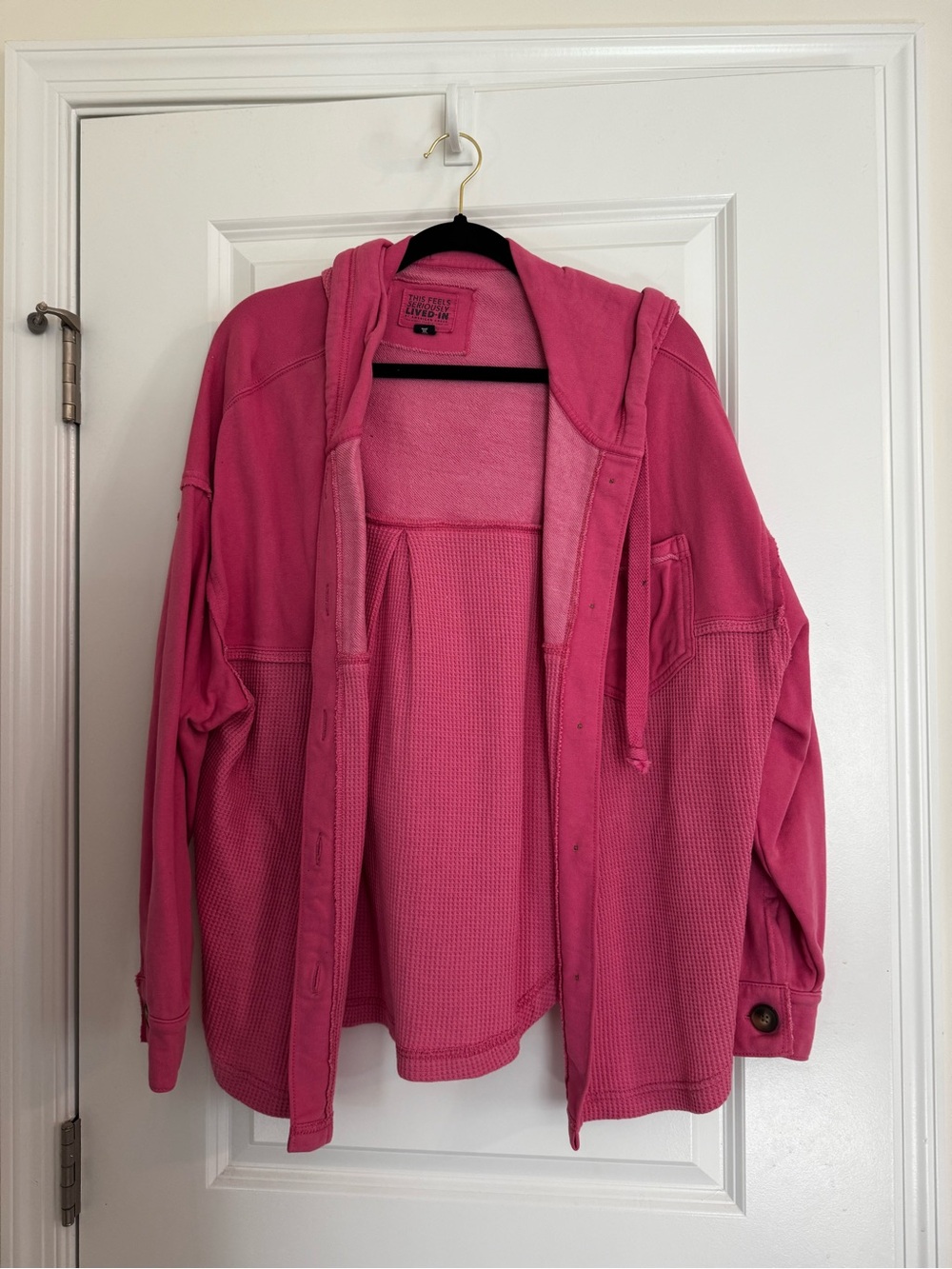 American Eagle Outfitters Pink Sweater Hoodie